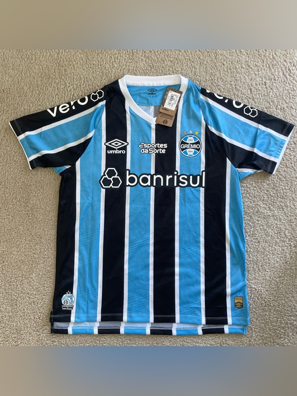 Umbro Gremio Official Home Jersey Shirt 2021/2022 Size L